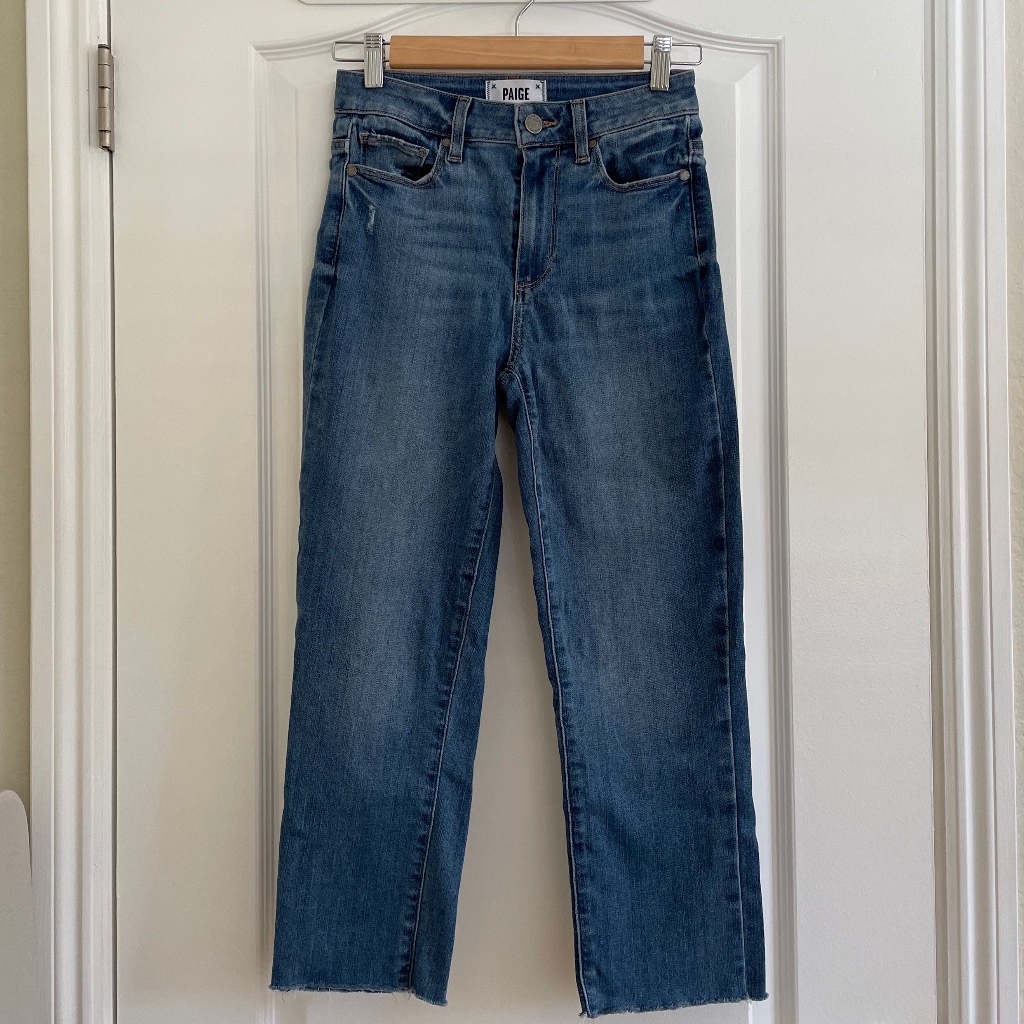 Paige Hoxton Slim High Rise Raw Hem